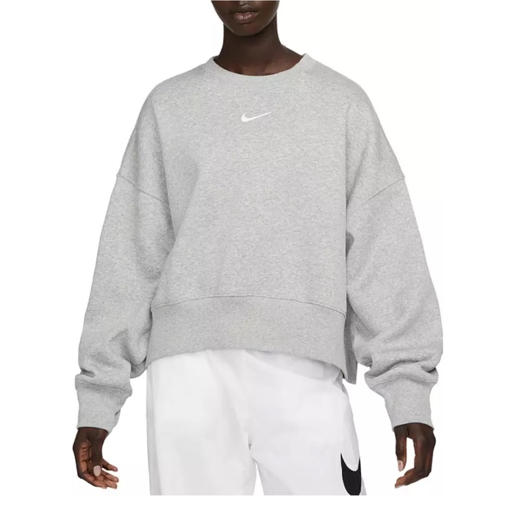 Nike cropped crew neck sweatshirt